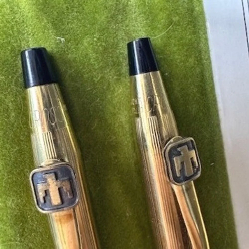 Vintage Cross Classic Century 6601 1/20 12KT Gold Filled Pen & Pencil Set - Work